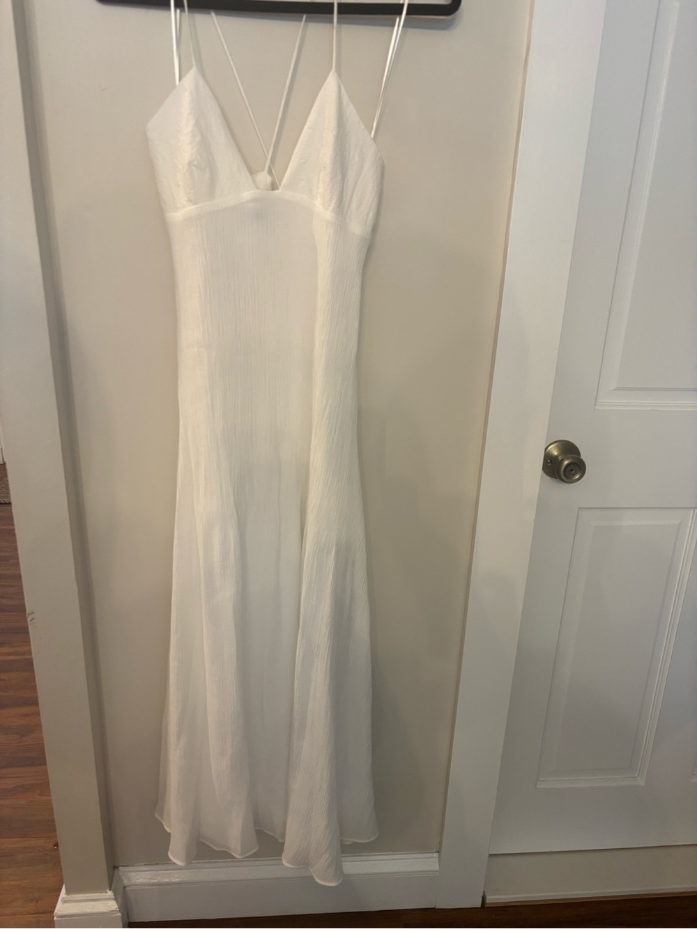 NWOT Zara White Maxi dress sz M - Picture 2 of 8